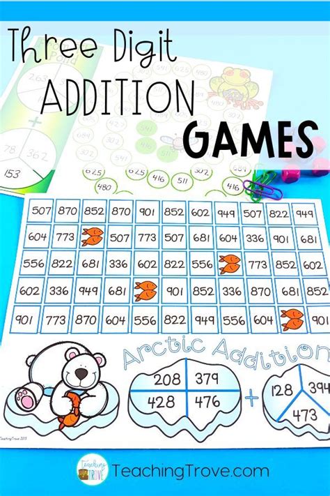 3 digit addition game|3 digit addition games printable.